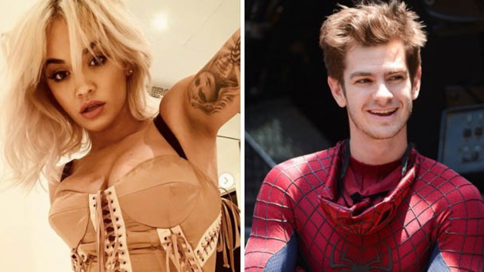 Rita Ora a Andrew Garfield